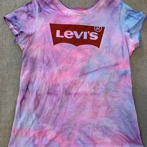 Custom Tie Dye Levi’s shirt.